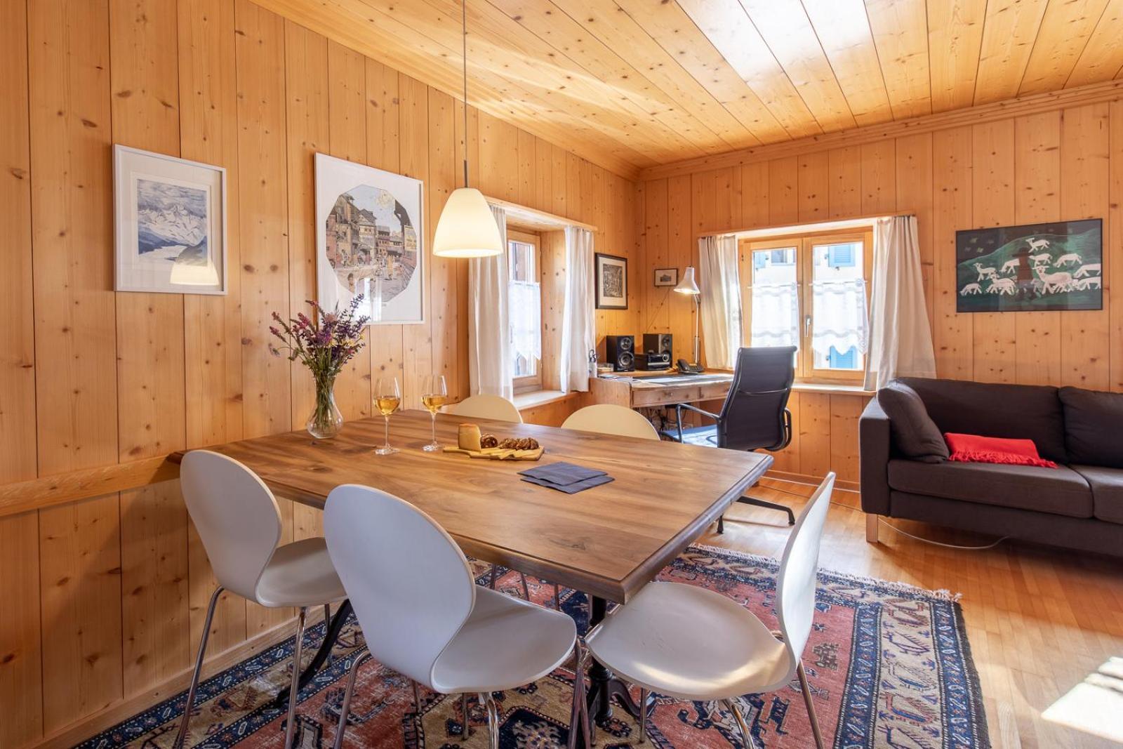 Ferienwohnung Chasa Tredeschin Scuol Exterior foto